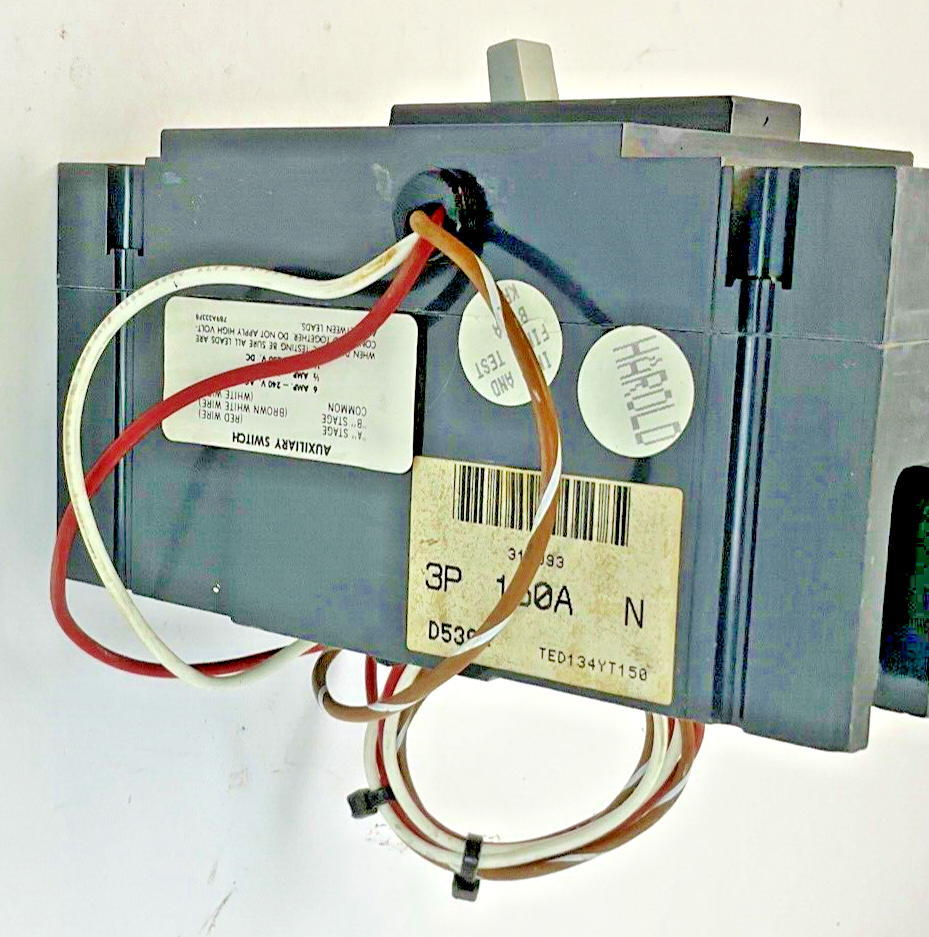 GE TED134YT150 CIRCUIT BREAKER 150A 480VAC 250VDC 3POLE3