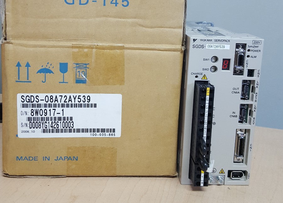 YASKAWA SGDS-08A72AY539 SERVOPACK - OUTPUT = 230V, 5.5A, 750W - NEW IN BOX0