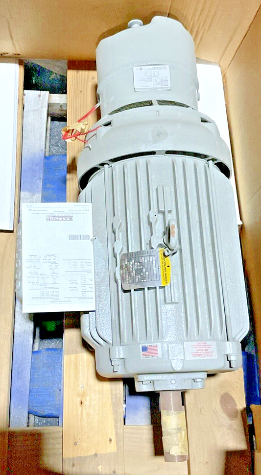 BALDOR 15HP 1765RPM 18A MOTOR W/ STEARN 108705100GLF BRAKE REV.B 50LB-FT0