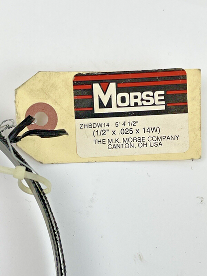 MORSE *LOT OF 2* ZHBDW14 - BAND SAW BLADES - 5' 4.5" L, 1/2" W, 14 Tpi, 0.025"2