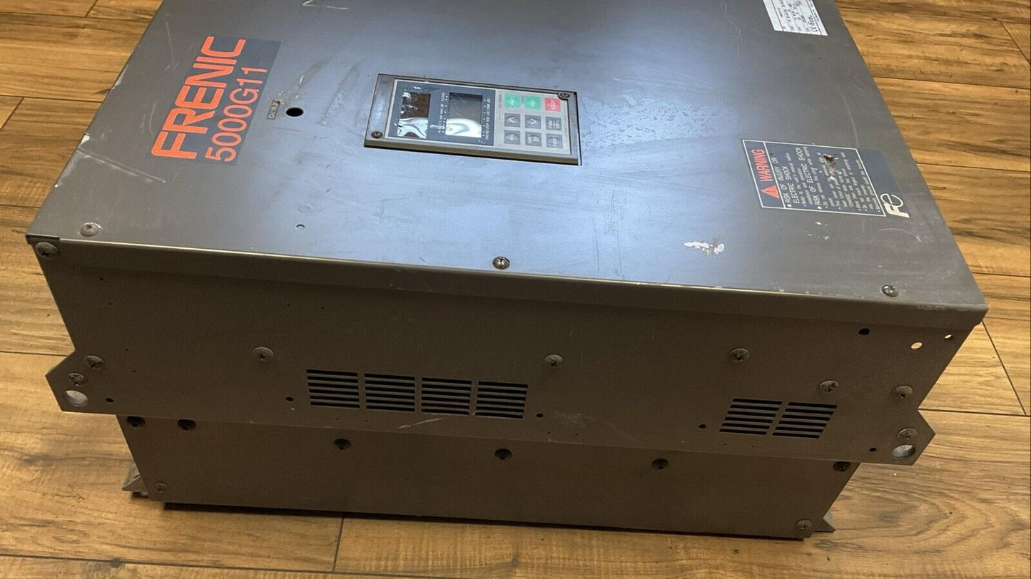 FUJI FRN050G11S-4UX FRENIC 5000G11 DRIVE OUTPUT 3PH 380-460V 50HP 75A INPUT 3PH5