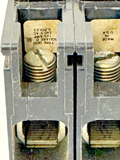 SQUARE D - QOU30001 - CIRCUIT BREAKER - 3 POLE/125 A/240 VAC/TYPE QOU **READ DES9