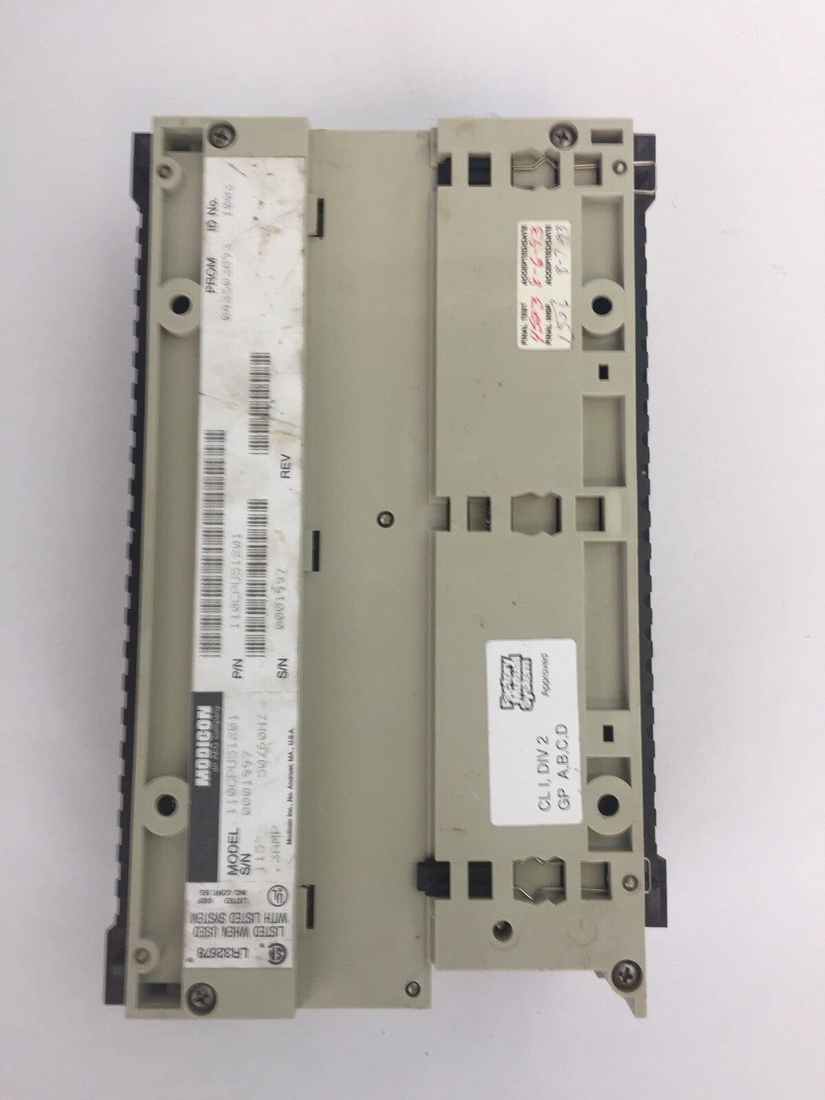MODICON 110CPU51201 CPU MODULE 115VAC 50/60HZ 0.3A7