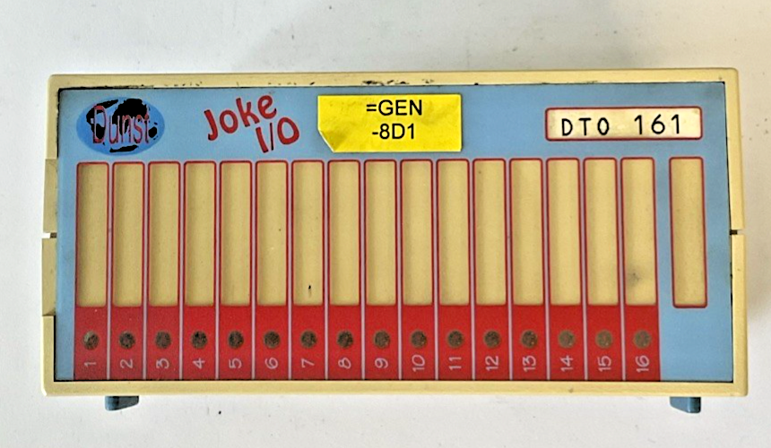 DUNST DT0 161 JOKE I/O PLC MODULE 05-007-161 HW: 1.20