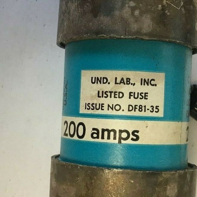 GENERAL ELECTRIC GF8B200 FUSE CLASS J 200AMPS 600VAC4