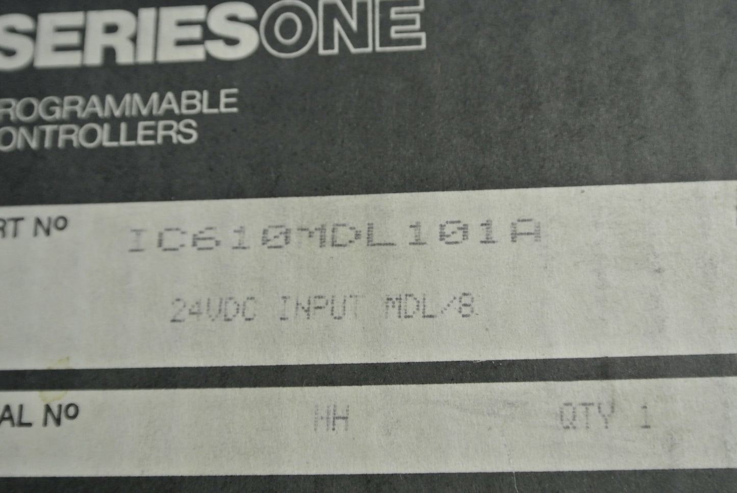 GENERAL ELECTRIC IC610MDL101A PROGRAMMABLE CONTROLLER 24VDC INPUT MODULE1
