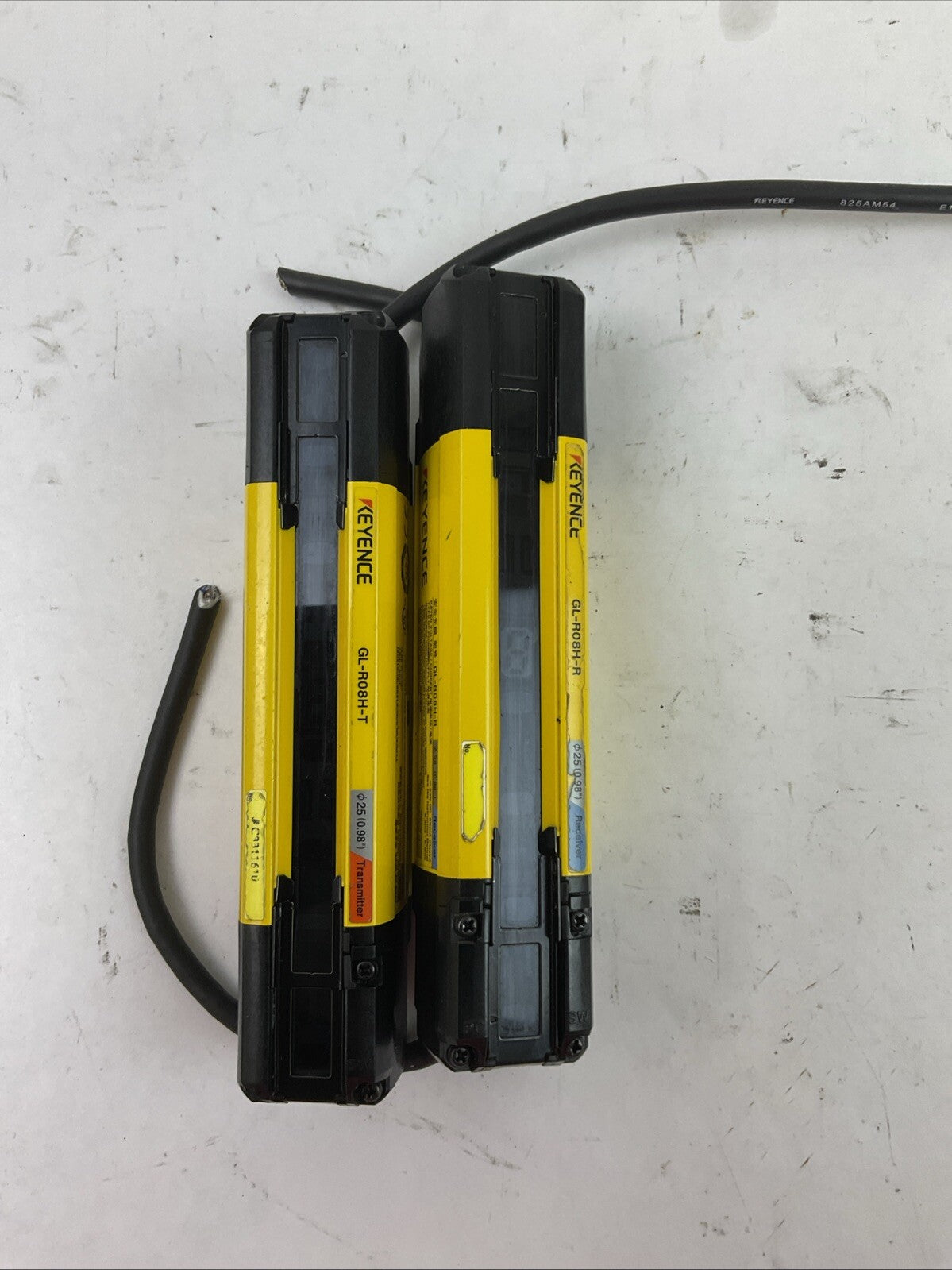 KEYENCE GL-R08H-T TRANSMITTER GL-R08H-R RECEIVER 24VDC LIGHT CURTAIN5