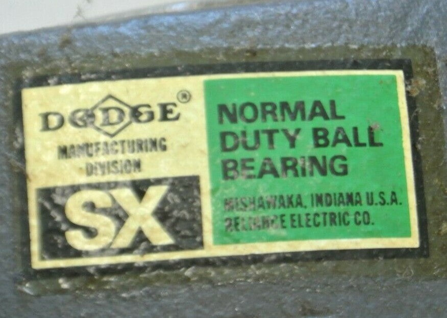 DODGE / RELIANCE 131817 / SX PILLOW BLOCK BALL BEARING UNIT 1-15/16" NEW SURPLUS6