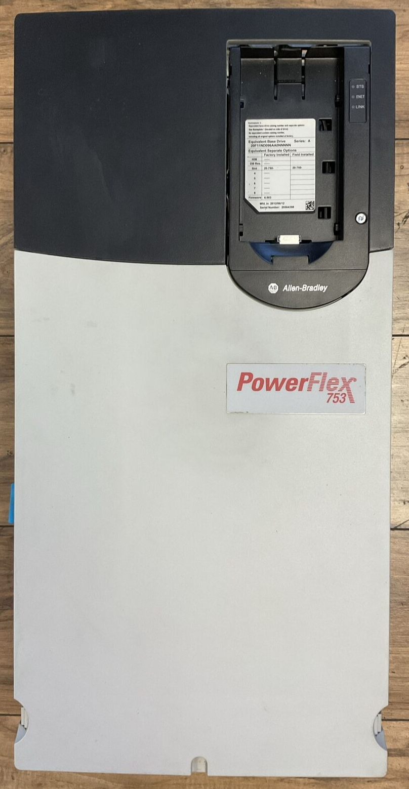 ALLEN BRADLEY 20F11ND096AA0NNNNN POWERFLEX 753 AC DRIVE FW 6.003 SER A **PARTS**0