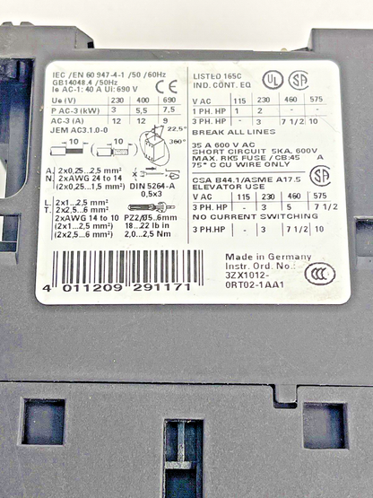 SIEMENS - 3RT1024-3B..0 & 3RH1921-2HA31 & 3RT1926-1BB00 W/ 24VDC COIL4