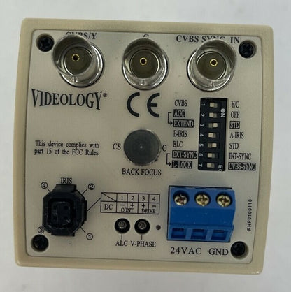 VIDEOLOGY 20A718 SECURITY CAMERA 24VAC 3.5-8mm 1:1.4 1/3"2