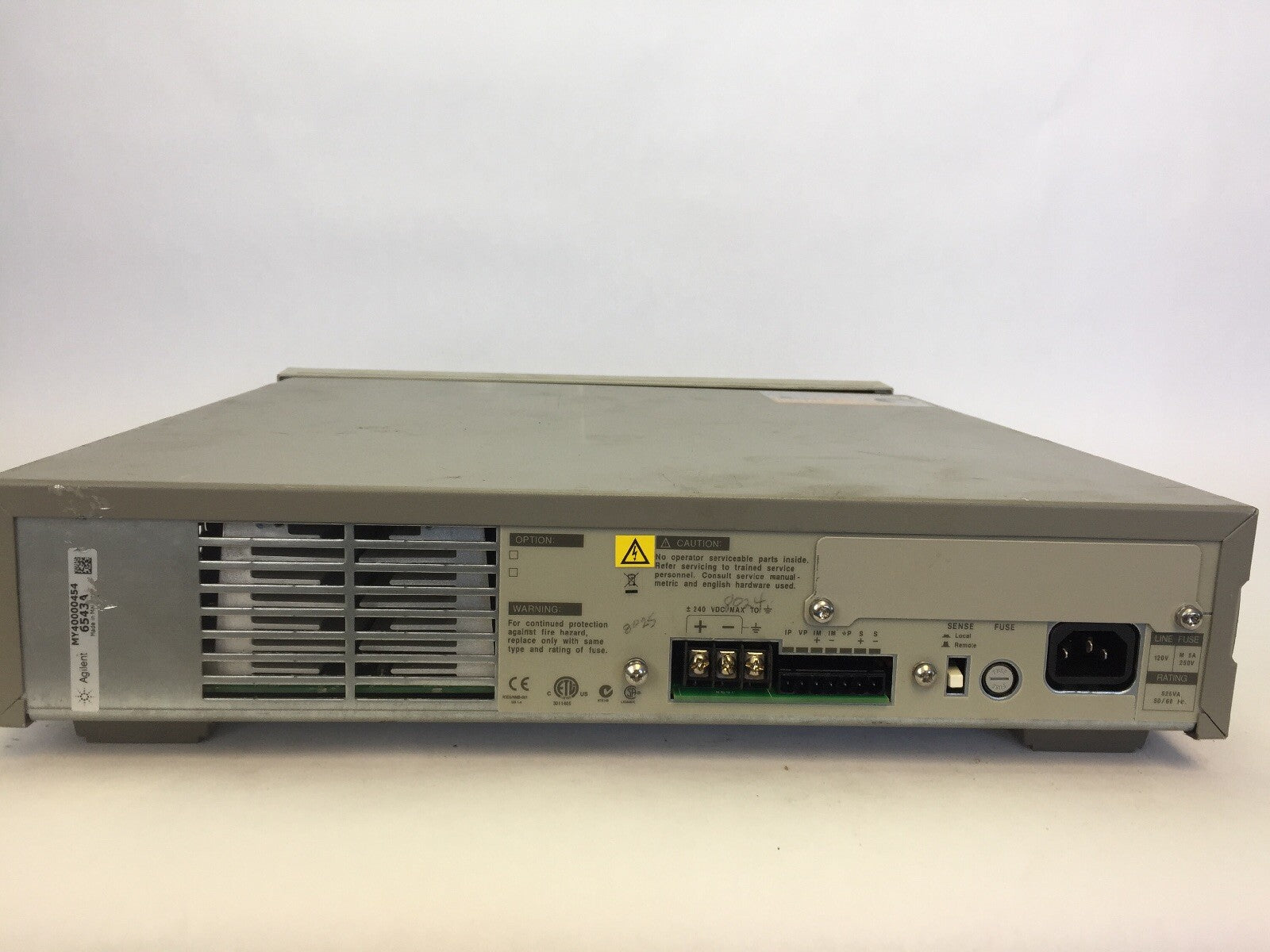 AGILENT 6543A DC POWER SUPPLY 0-35V/ 0-6A 6