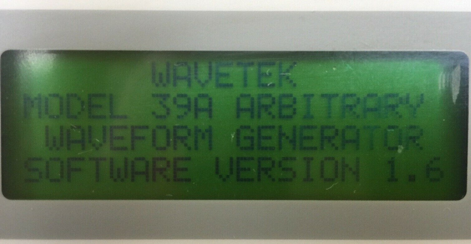 WAVETEK MODEL 39A 40MS/s UNIVERSAL WAVEFORM GENERATOR1