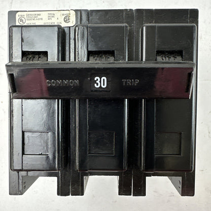 CUTLER HAMMER / WESTINGHOUSE BAB3030HT CIRCUIT BREAKER 3POLE 30AMP 240VAC0
