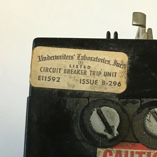 GE TFK236T100 100AMP TYPE TFK 3POLE TRIP UNIT2