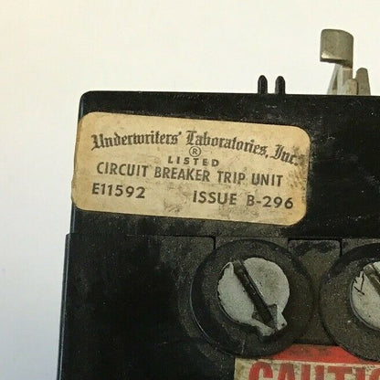 GE TFK236T100 100AMP TYPE TFK 3POLE TRIP UNIT2