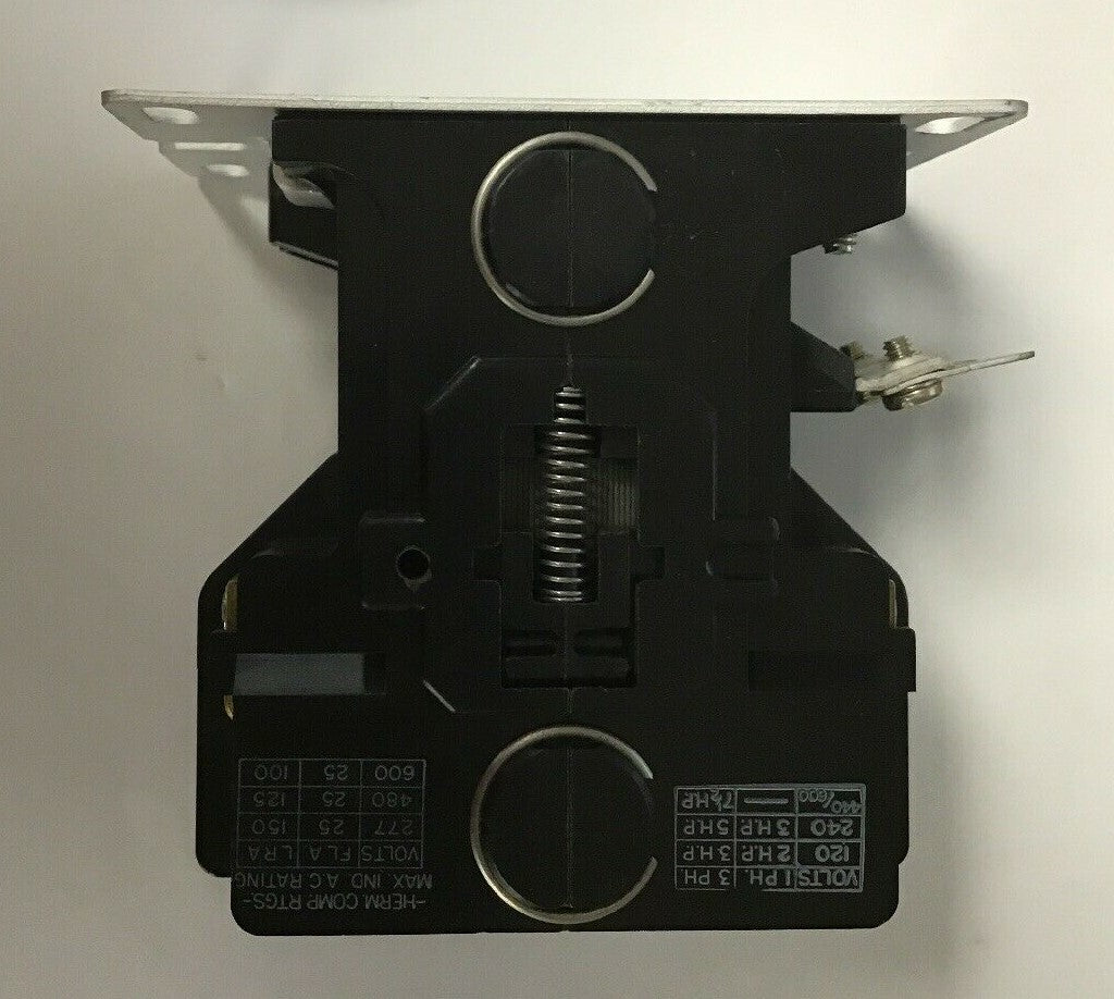 GOULD DTNEB230AA CONTACTOR 600VAC 25AMP INDUC./30AMP RESIS. 3POLE COIL 110-120V4