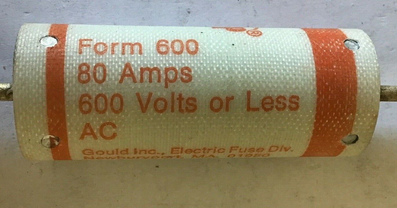 GOULD SHAWMUT A6Y80 AMP-TRAP TYPE 3 600VAC FORM 6004
