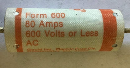 GOULD SHAWMUT A6Y80 AMP-TRAP TYPE 3 600VAC FORM 6004