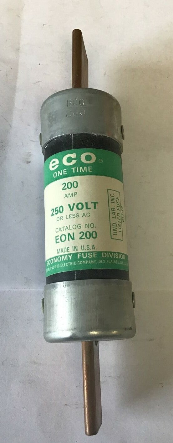 ECONOMY EON 200 FUSE ECO ONE TIME 250VAC ***LOTOF2***2