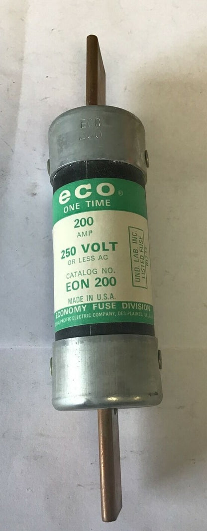 ECONOMY EON 200 FUSE ECO ONE TIME 250VAC ***LOTOF2***2