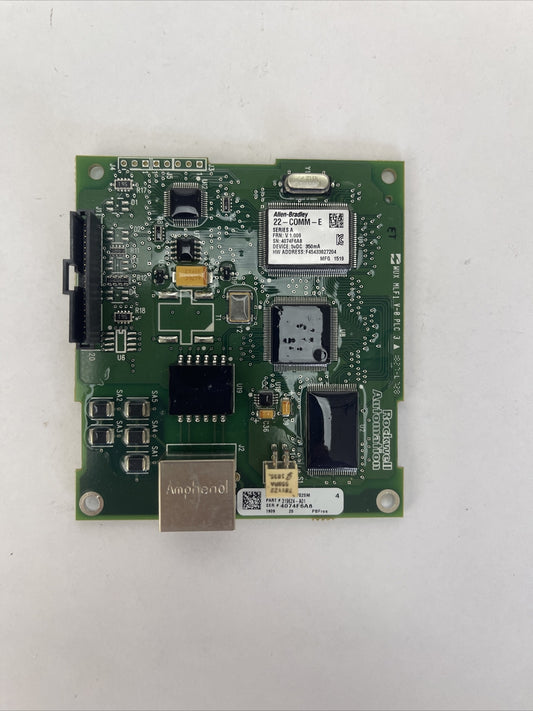 ALLEN BRADLEY 22-COMM-E POWER FLEX ETHERNET/IP ADAPTOR 5VDC 350mA FRN V 1.0090