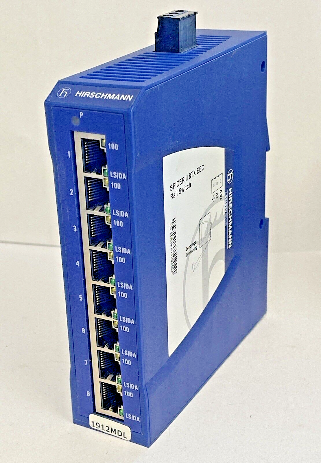 HIRSCHMANN - SPIDER II 8TX EEC - RAIL SWITCH - 8 PORT, 24VDC, 10/100 BASE TX + 20
