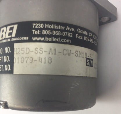BEI H25D-SS-A1-CW-SM18-S ENCODER VDC IN 12-281