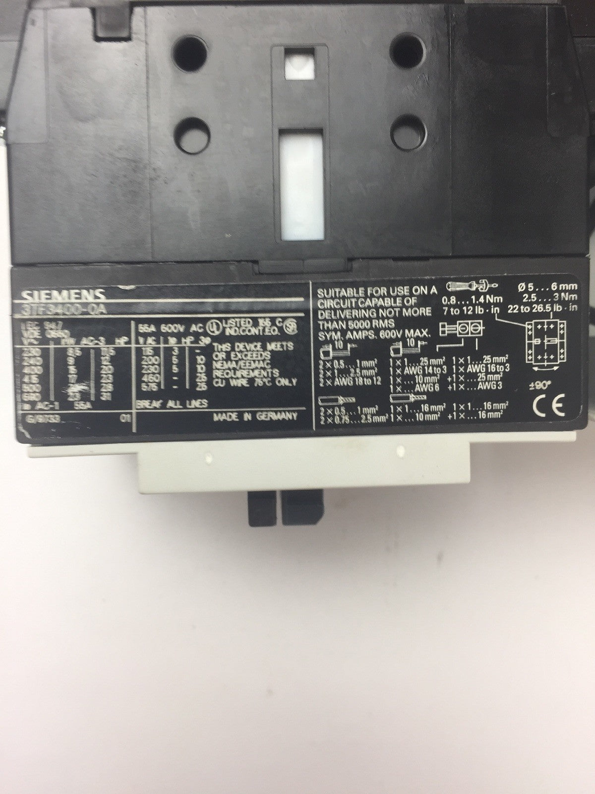 SIEMENS SCE1634-1MG10K6 MODULAR MOTOR CONTROLLER 240V 480Y/277V COIL 120V 60HZ7