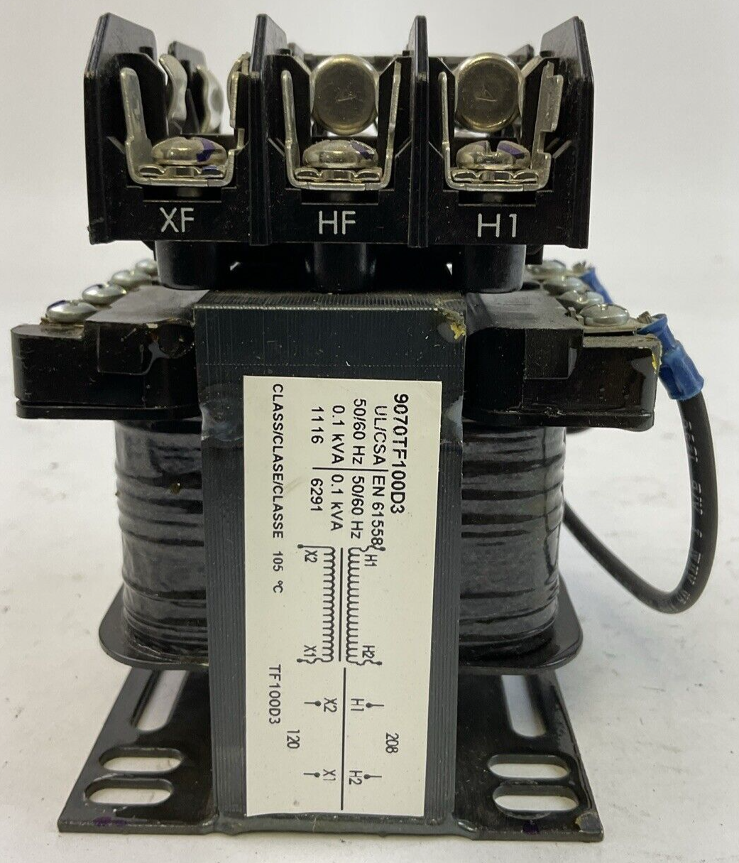 SQUARE D 9070TF100D3 TRANSFORMER 50/60HZ 0.1kVA0