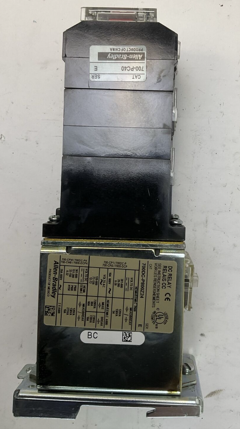ALLEN BRADLEY 700DC-P800Z24 SER E DC RELAY COIL 24VDC 700-PC40 SER E3