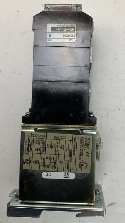 ALLEN BRADLEY 700DC-P800Z24 SER E DC RELAY COIL 24VDC 700-PC40 SER E3