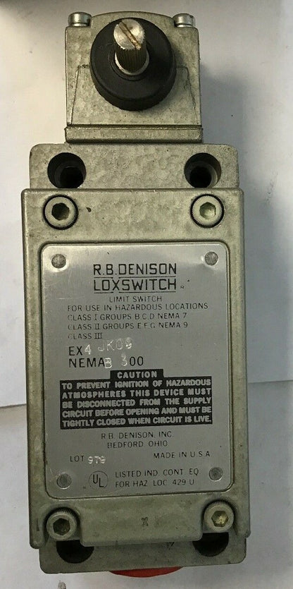 GOULD EX4 JK09 R.B.DENISON LOXSWITCH NEMA B3002