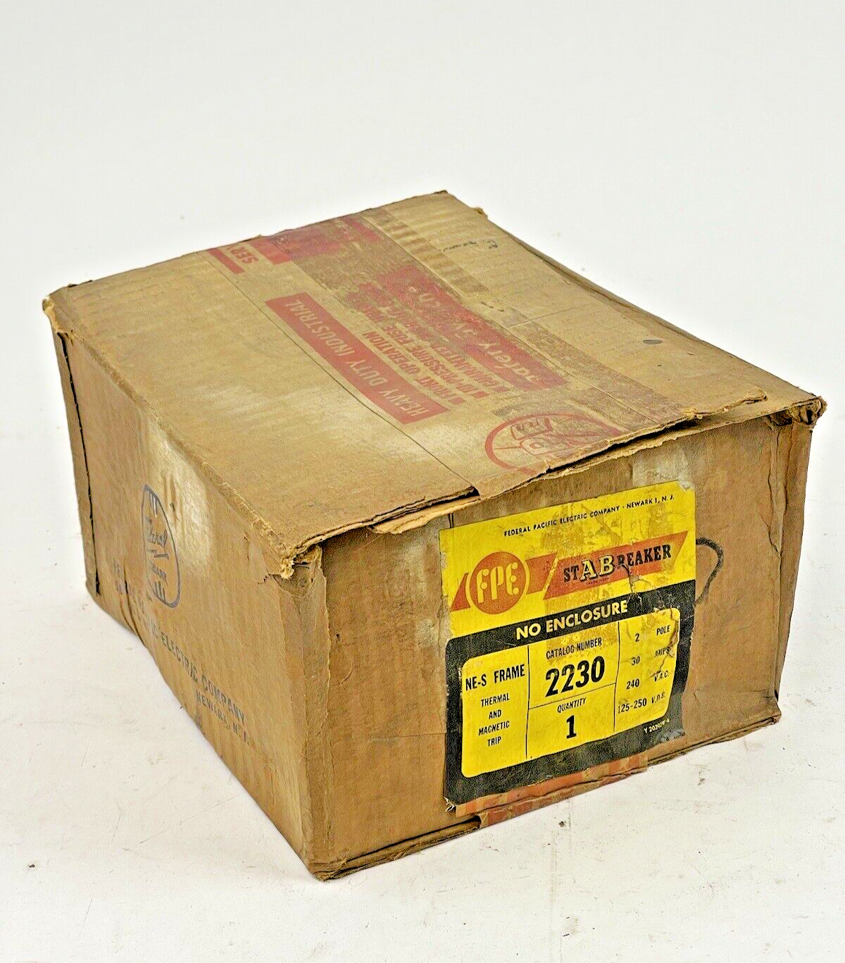 FEDERAL PACIFIC - 2230 - 2 POLE, 30A, 240 VAC AB CIRCUIT BREAKER - FPE1