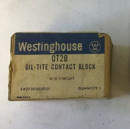 WESTINGHOUSE OT2B OILTIGHT CONTACT BLOCK****LOTOF2****1