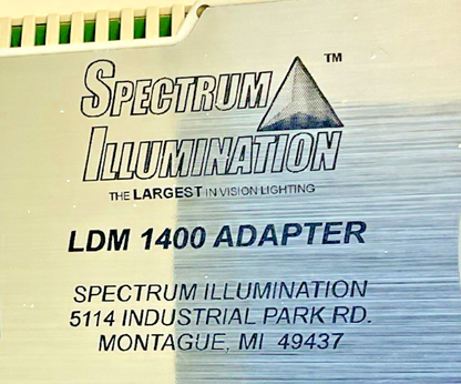 SPECTRUM ILLUMINATION LDM 1400 ADAPTER REV.H 24VDC 1.5A1