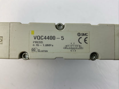 SMC SOLENOID VALVE VQ4400-5 ARBQ4000-N0 VQ 40001