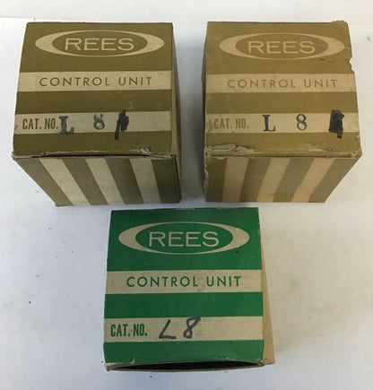  REES L8 PUSH BUTTON ORAGNE PLASTIC HOUSING ****LOTOF3****0