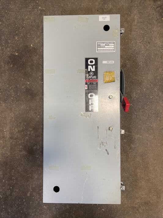 GE TH3364J MODEL 11 FUSIBLE SAFETY SWITCH 200A 600VAC 250VDC 150HP TYPE 1, 5, 120