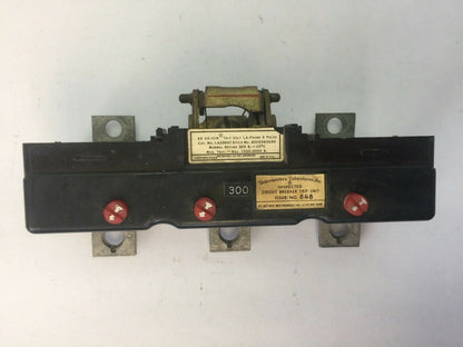 WESTINGHOUSE LA3300T AB DE-ION TRIP UNIT 300AMP 3POLE MAG. TRIP.-ADJ. 1500-3000A0
