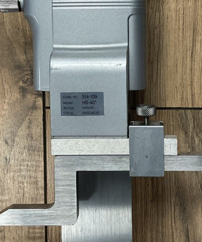MITUTOYO 514-109 VERNIER HEIGHT GAUGE HS-40"8