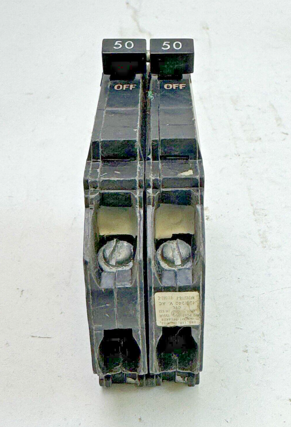 GE *LOT OF 2* - THQP250 - COMMON TRIP CIRCUIT BREAKERS - 2 POLE, 50 A, 240 VAC4