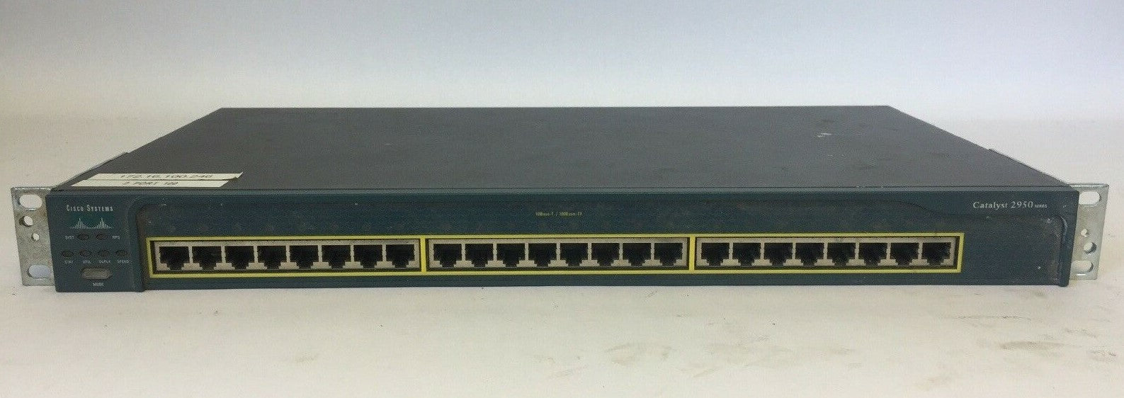 CISCO WS-C2950-24 CATALYST 24 PORT ETHERNET MANAGED NETWORK SWITCH0