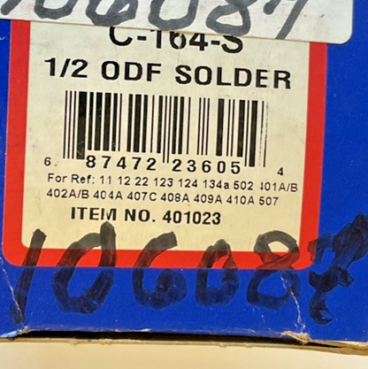 SPORLAN C-164-S CATCH-ALL FILTER-DRIER 1/2 ODF SOLDER 650PSIG7