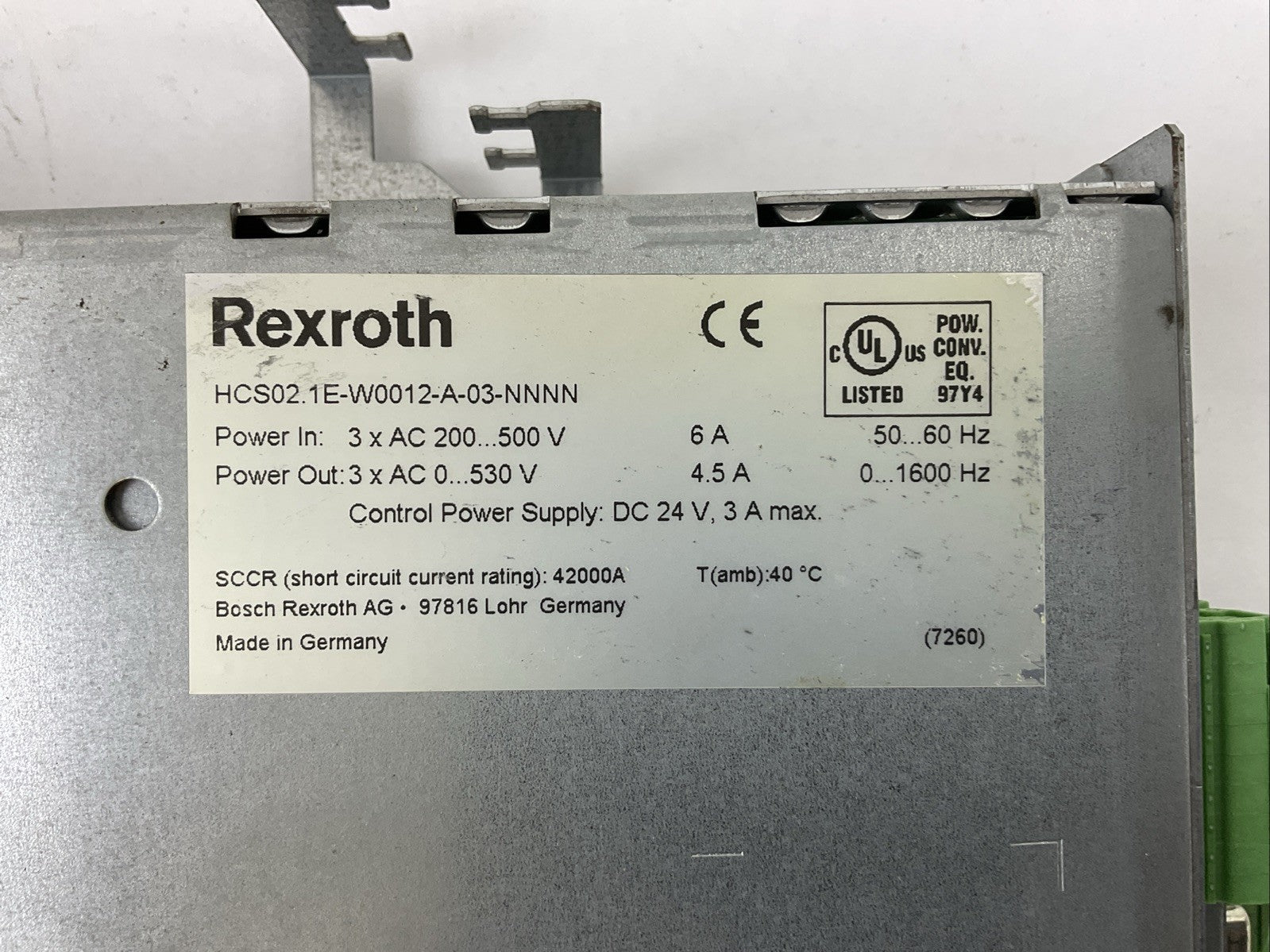 REXROTH CSH01.1C-S3-ENS-NNN-NNN-S2-S-NN-FW HCS02.1E-W0012-A-03-NNNN HAS05.1-007-3