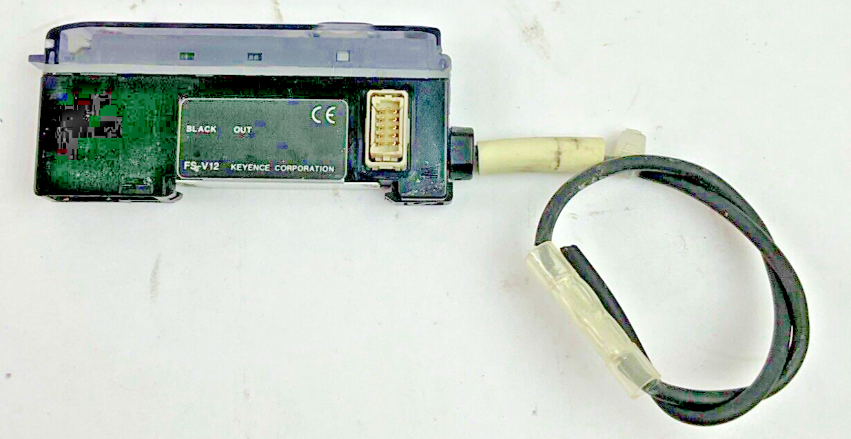 KEYENCE FS-V12 FIBER OPTIC PHOTOELECTRIC SENSOR 24V 20MA ***LOTOF3***2