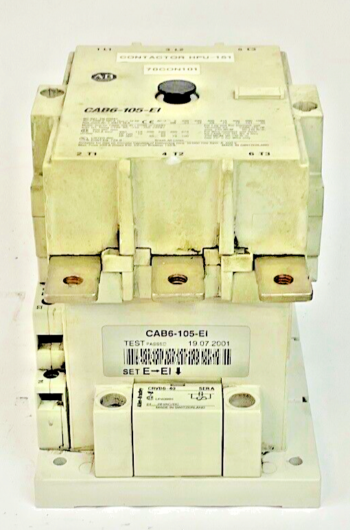 ALLEN BRADLEY CAB6-105-EI CONTACTOR 600V 160A2