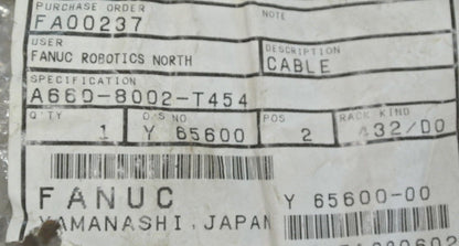 FANUC A660-8002-T454 CABLE w/ LIMIT SWITCHES (3) AZ73111