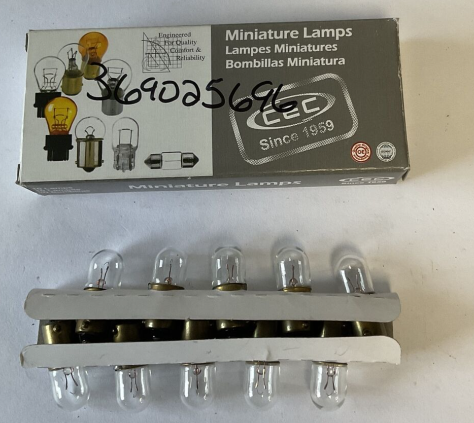 CEC 1847 MINIATURE LAMPS BOX OF 100
