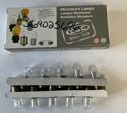 CEC 1847 MINIATURE LAMPS BOX OF 100